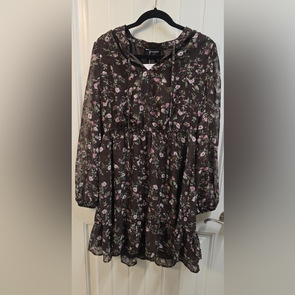 New with Tags Brown Floral Short Dress